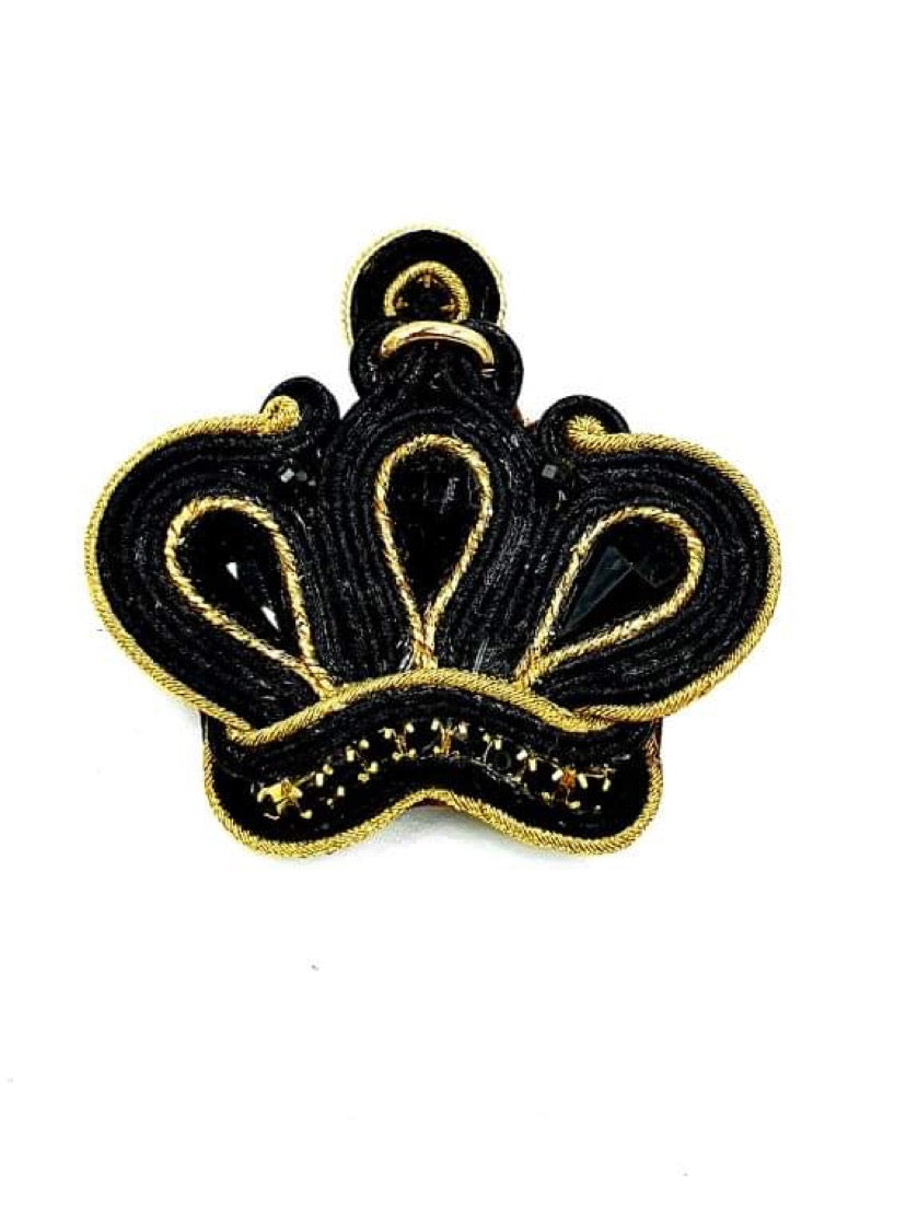 Black Crown Broche